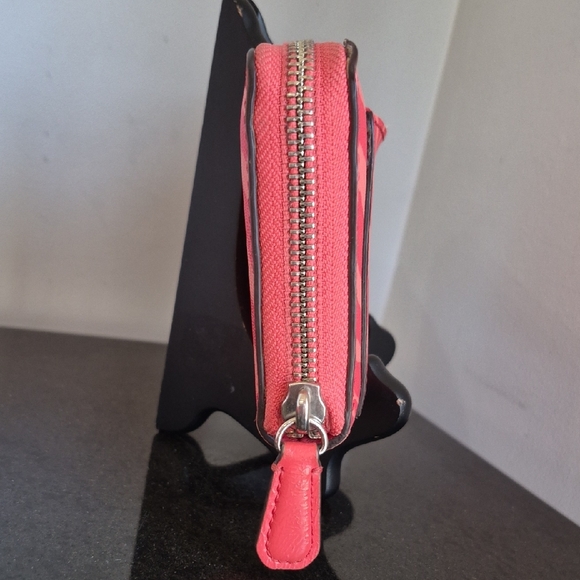 Coach Coral Zebra Print Wallet and Pouch Set - Picture 5 of 16